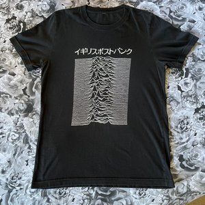Japanese Joy Division PUFF INK Black T-Shirt Men's M